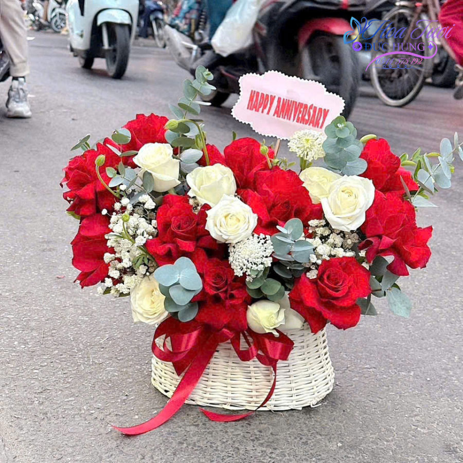 Giỏ Hoa Tặng Bạn GH013